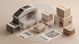 Barcode Printer and Packaging Setup