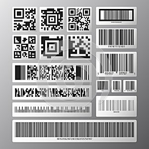 Barcode and scan code set