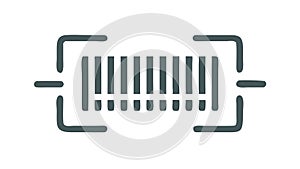 Barcode Scanner Icon, Product Inventory Tracking, vector design Generative AI