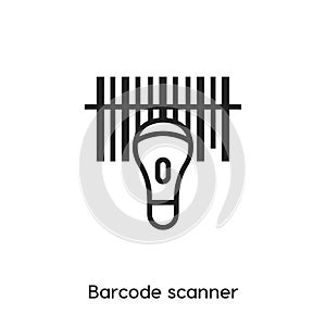 Barcode scanner icon vector. barcode scanner icon vector symbol illustration. Modern simple vector icon for your design.