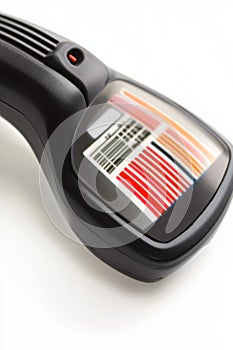 Barcode Scanner Reading Product Label