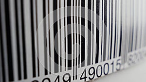 Barcode scanning, macro view