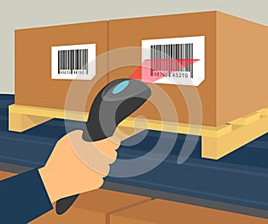 Barcode scanning at the warehouse