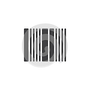 Barcode solid glyph icon