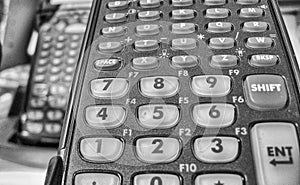 Barcode terminal reader - Close-up view