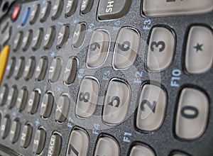 Barcode terminal reader - Close-up view