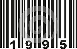 Barcode 1995 vector