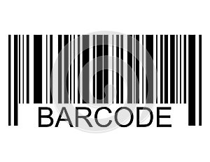 Barcode vector icon. Bar code for web flat design. Isolated illustration