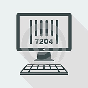 Barcode - Vector icon for computer website or application