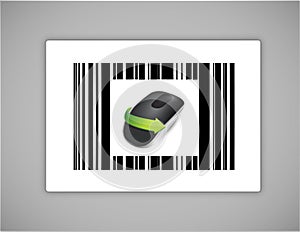 Barcode and Wireless computer mouse