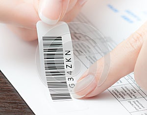 Barcoding invoice