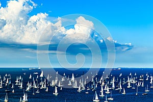 The Barcolana regatta in the gulf of Trieste