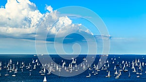 The Barcolana regatta in the gulf of Trieste