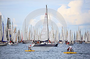 Barcolana regatta in Trieste
