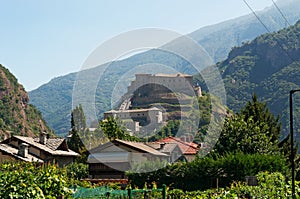 Bard, the Aosta Valley, Italy, Europe, Fort Bard, castle, fort, rock, skyline, landscape photo