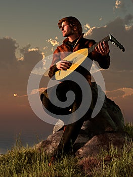 Bard with Lute photo