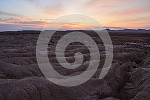 Bardenas Reales Desert in Navarra Spain Sunrise