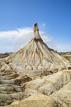 Bardenas Reales is a Natural Park of wild beauty. Biosphere Reserve by UNESCO