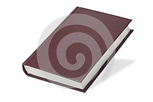 Bardovy diary falls on the table isolated on white background. Book