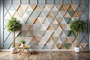 a bare bones geometric backdrop ideal for highlig