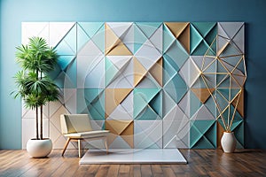 bare bones geometric backdrop ideal for highlig