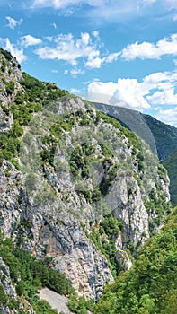 Barea in the Abruzzo mountains background