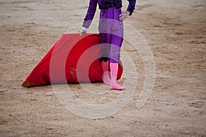 The barefoot bullfighter photo