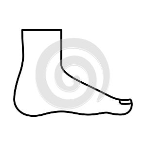 Barefoot Glyph Style vector icon which can easily modify or edit