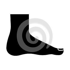 Barefoot Glyph Style vector icon which can easily modify or edit