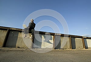 Barefoot Punk Businessman