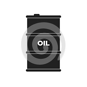 Barell oil vector icon, gallon of oil illustration