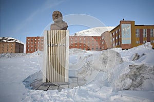 Barentsburg - Lenin monument