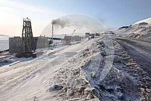 Barentsburg - Russian city in the Arctic photo