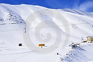 Barf Anbar, Fereydunshahr ski resort, Esfahan, Iran in the spring time