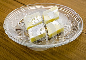 Barfi or burfi - an indian sweet