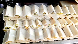 Barfi famous Indian sweets.