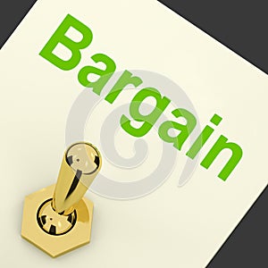 Bargain Switch Shows Discount Promotion