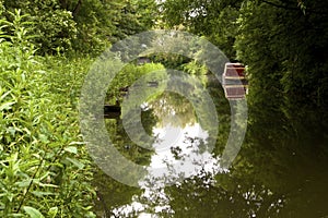 Barge on Chesterfield canal