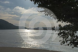 Barge on the Ohio River