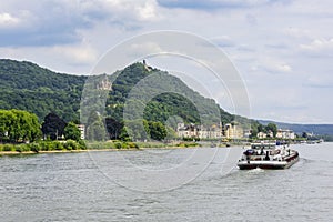 Barge on the Rhine River