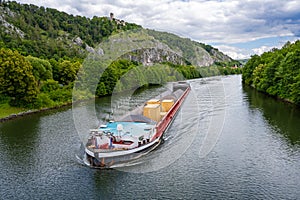 Barge on the river Altmuhel