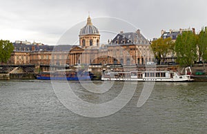 A barge on the river Seine