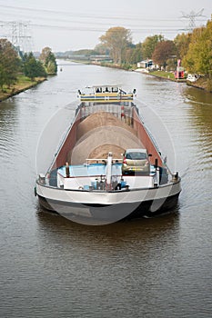 Barge with sand