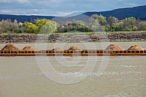 barge transports gravel