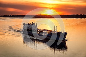 Barge on Volga