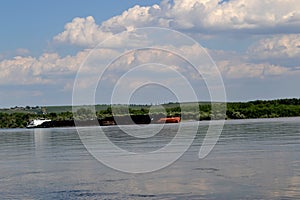 Barges on the Danube