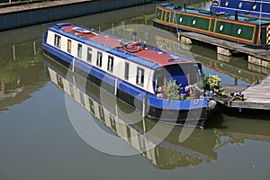 Barges in Tewkesbury marina