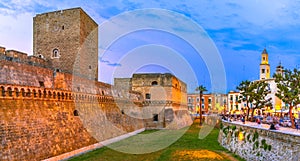 Bari, Italy, Puglia: Swabian castle or Castello Svevo, also call