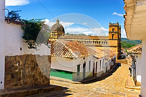 Barichara Cathedral and Street