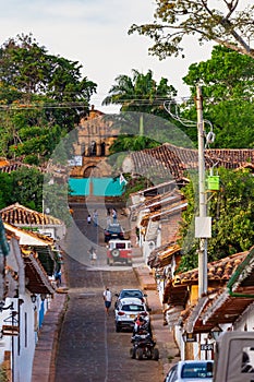 Heritage town Barichara, beautiful colonial architecture in most beautiful town in Colombia.